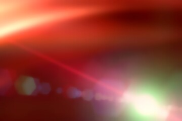 Obraz premium Light beam illuminating red and green gradient background