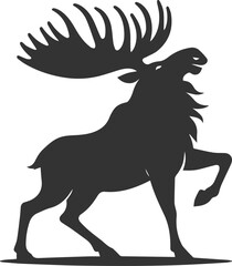 Vector moose animal drawing silhouette