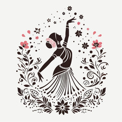 abstrack illustration of someone dancing 