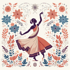 abstrack illustration of someone dancing 