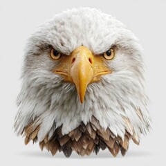 Majestic Eagle with Fierce Gaze: A Close-Up Wildlife Photography Masterpiece