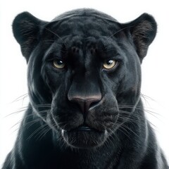 Majestic Black Panther: Mysterious Feline Elegance and Intense Predatory Gaze