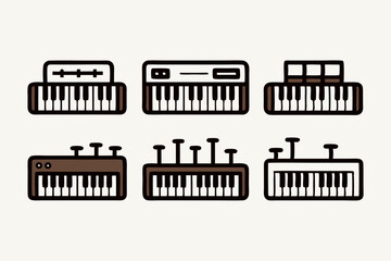 Free Download Black and White Keyboard Vector Graphic for Creative Use