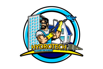 vector illustration of a man with sword