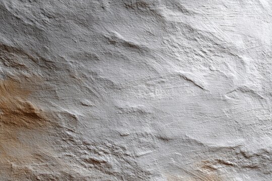 A rough white plaster surface exhibits a wavy textured pattern with visible brush strokes and tonal variations