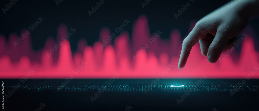 Poster analyzing financial trends through ai-powered dashboards an innovative business application for data