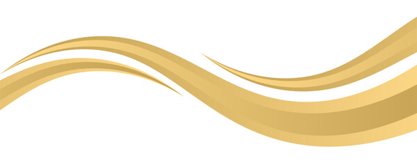 gold wave curve, golden wave corner shape for element, stripes ribbon golden graphic, striped gold. wave abstract geometric