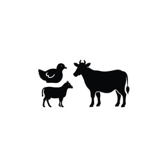 A set of animal vector art illustration