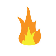 fire logo icon illustration flat