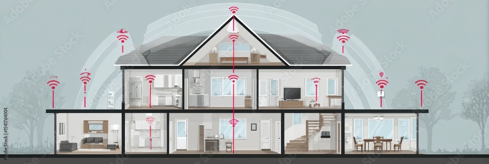 Poster guide for enhancing home router security settings to protect your network and devices