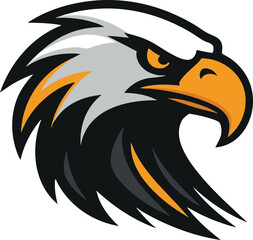 Majestic Eagle Head Illustration Fierce Bird of Prey Design