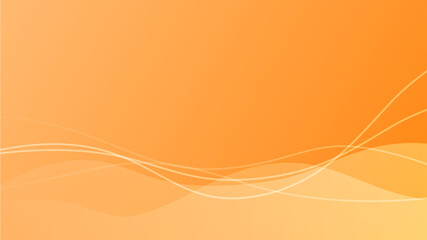 オレンジと曲線を組み合わせた背景素材