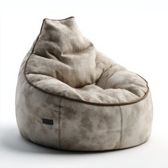 Cozy Fabric Lounge Furniture: Versatile Soft Cushioned Bean Bag for Modern Relaxation