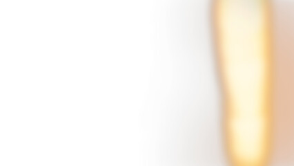 Abstract light leak with blurred orange and red streaks on Transparent  background.