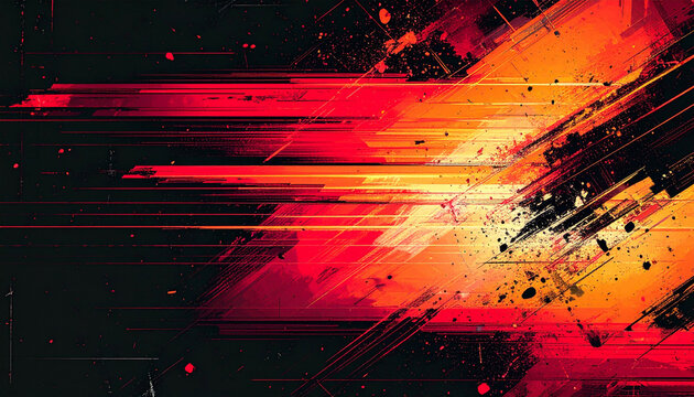 赤と黒のスタイリッシュなグラフィック背景