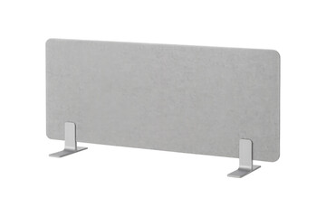 Sneeze guard standing on transparent background, protecting from virus and bacteria