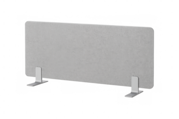 Sneeze guard standing on transparent background, protecting from virus and bacteria