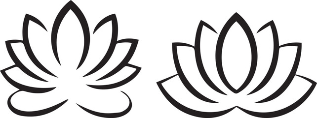 lotus, flower, bloom, petal, nature, silhouette, water, aquatic, sacred, plant, beauty, peace, buddhism, yoga, zen, meditation, tranquility, purity, floral, serenity, outline, botanical, elegant, calm