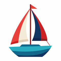 boat on a white background