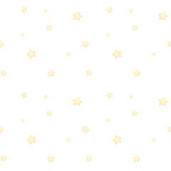 Seamless cute baby star pattern, gold minimalist background, child shower card design
