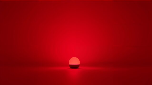 Red alert siren light over red background