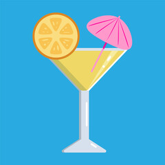 Summer cocktail. Summer vacation, party, cafe-bar, recreation concept.