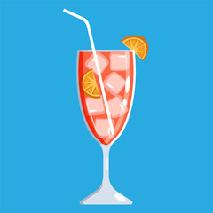 Summer cocktail. Summer vacation, party, cafe-bar, recreation concept.