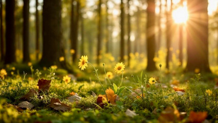 Obraz premium autumn in the forest