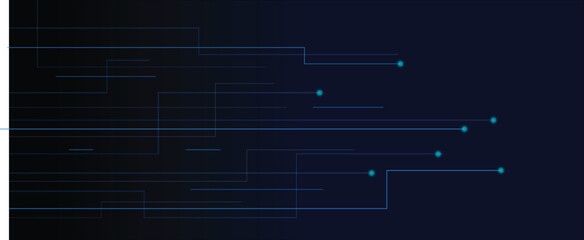 Abstract technology background with blue lines for digital network and communication design