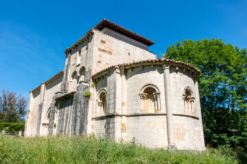 12th Century Romanesque Church of Santa María de Siones, Burgos, Castile and Leon, Spain