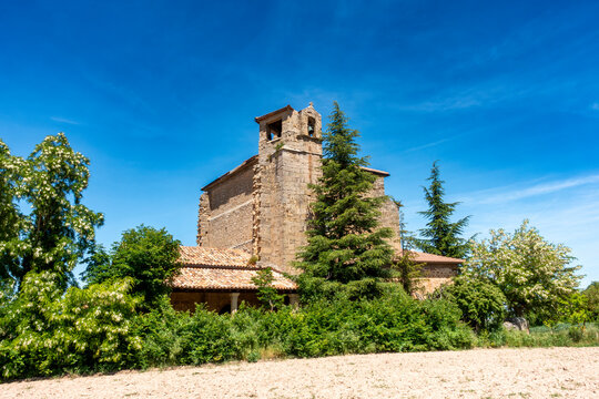 12th Century Romanesque Church of San Cosme and San Damián in Piérnigas, Burgos, Castile and Leon, Spain
