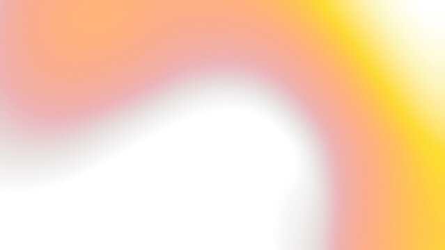Abstract orange and yellow gradient swirl on Transparent  background.