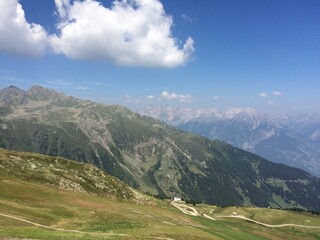 austrian mountain landscape in summer