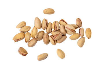 Pistachio nuts isolated on transparent background
