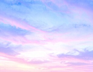 Obraz premium abstract watercolor background sunset sky blue purple