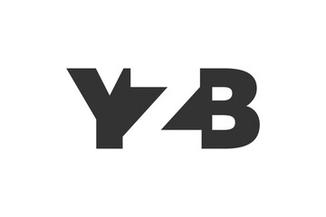 YZB logo design. Initial letter Y Z B bold font style for tech startups, consulting, corporate branding. Creative company name, headlines typography identity, trendy logotype.
