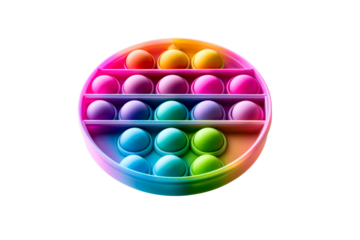 Colorful pop it sensory toy with vibrant shades and unique design