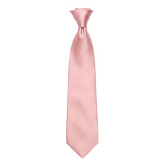 Elegant pink necktie with diagonal stripes, formal wear accessory.