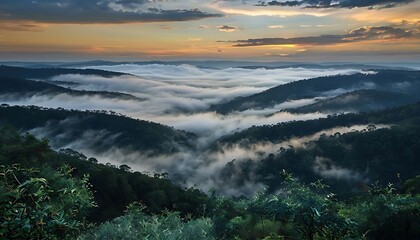 Fototapeta premium sunrise in the mountains