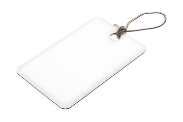 Fototapeta premium Blank White Tag: Perfect for Branding & Design Projects