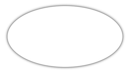 shadow of oval isolated on transparent background