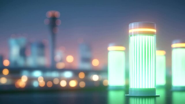 Dynamic airport footage highlighting the use of eco-friendly aviation fuels and green hydrogen technology.