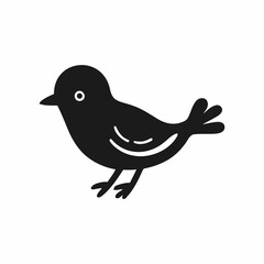 black birds vector silhouette illustration