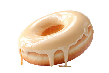 Glazed Donut Drizzle Closeup