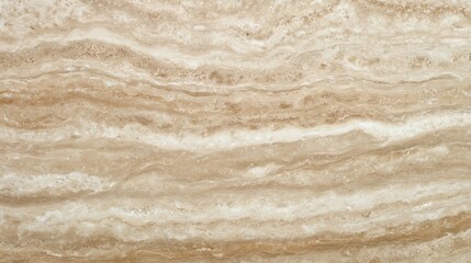 Travertine stone background with beige cream horizontal striations