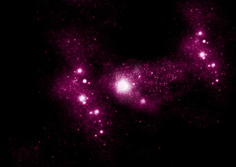 galaxy in a free space.
