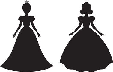princess silhouette, royal girl, fairy tale princess, queen silhouette, fantasy girl, gown silhouette, tiara girl, fairytale lady, dress silhouette, elegant princess, crown silhouette, royal lady, mag