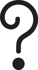 question mark silhouette, unknown symbol, query mark, mystery icon, curiosity symbol, help icon, doubt mark, black question mark, silhouette punctuation,