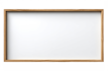 Empty Wood Frame Display