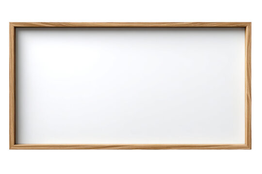 Empty Wood Frame Display